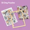 Kids Creative Animal Shape Puzzles Table Games Dog Cat Panda Stacked Puzzle Brain Games Montessori Thinking Education Wooden Toy