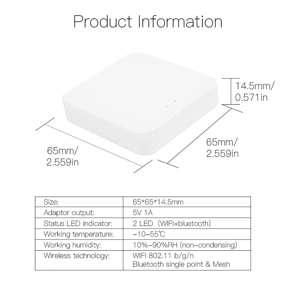 Tuya Bluetooth Gateway Hub Smart SIG Mesh Bridge WiFi Smart Life APP Remote Control Bluetooth Device Work with Alexa Google Home