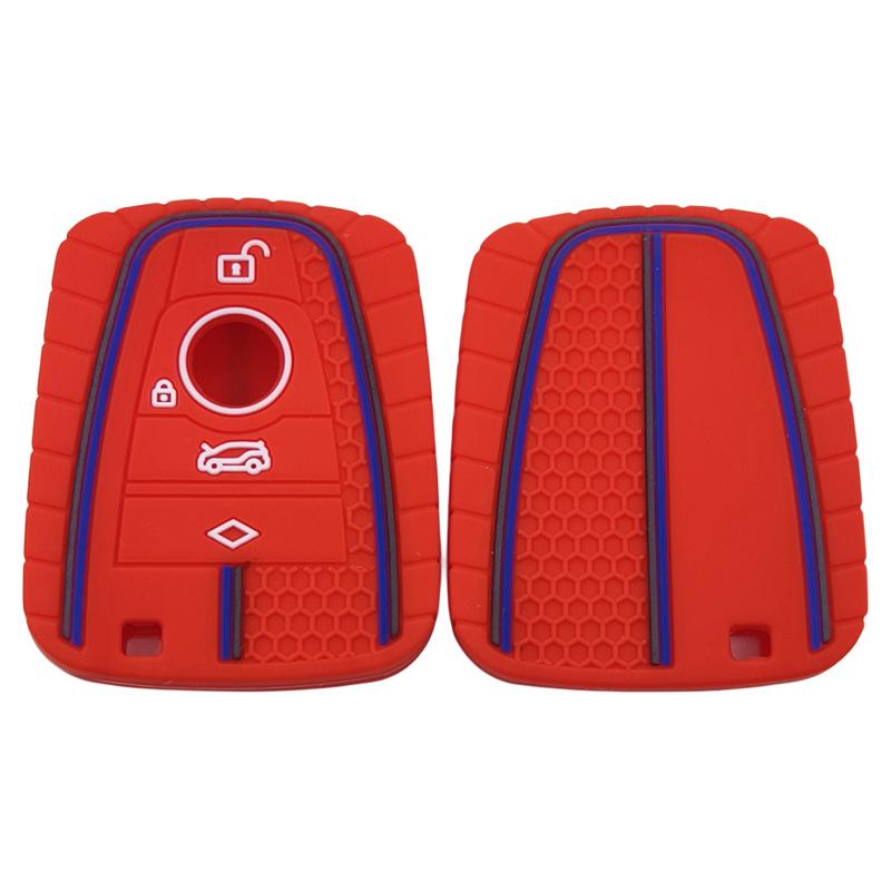 BMW i3/i8 Remote Key Cover: 2023 Honeycomb Silicone Case for New Energy Models