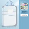 Thickened Mesh Zipper Pouch Transparent File Folder Bag  School Office Supplies