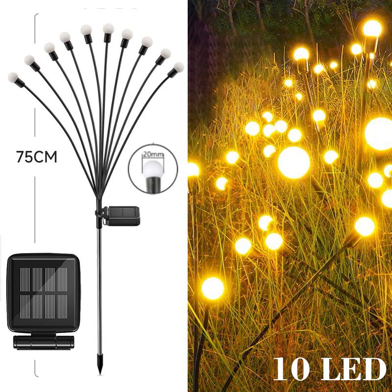 Solar LED Light Outdoor Garden Decoration Landscape Lights Firework Firefly Lawn Lamps Country House Terrace Balcony Decor Lamp