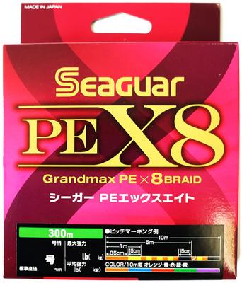 Linha Seaguar Linha PE Seaguar PE X8 Linha PE de Pesca 300m 3 48lb Multi Não. (21,8 kg)