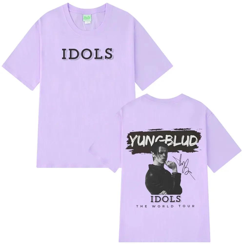 Yungblud 2025 World Tour New Idols Vintage Tshirt Unisex Wounisex Punk Rock T Shirts Shortsleeved Cotton Hiphop Oversized Tshirts