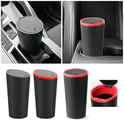 Car Trash Can with Lid, Car Dustbin Plastic Material,LeakproofVehicle Trash Bin, Small Garbage Bin for Car Offices