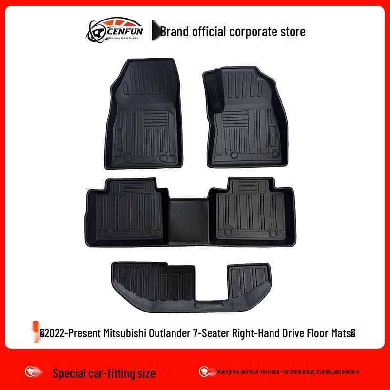 2023 Mitsubishi Outlander RHD Floor Mats - TPE, Eco-Friendly, Odorless