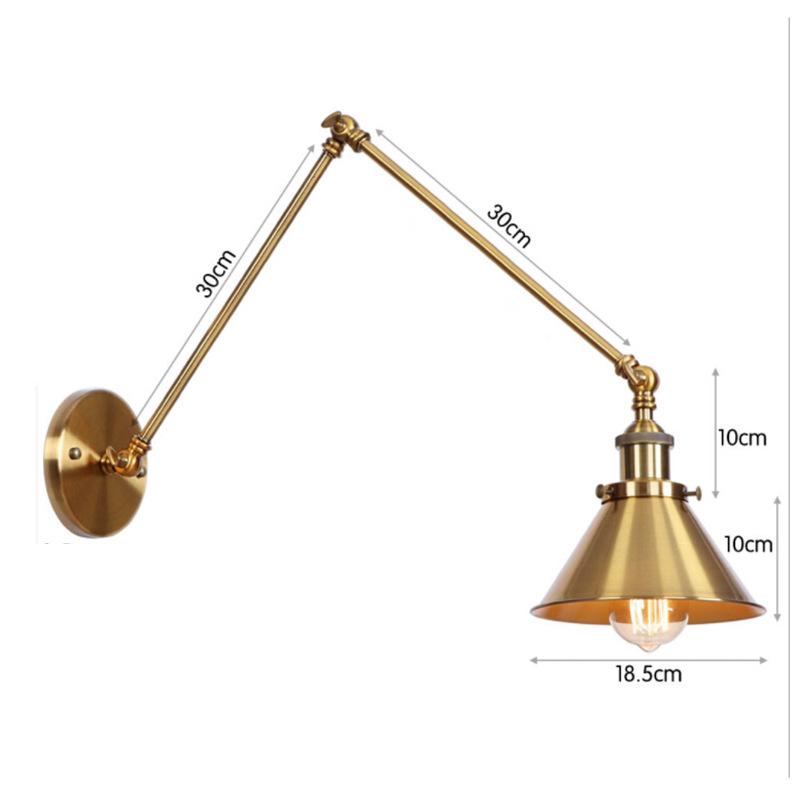 American Iron Art Multi Festival UFO Bar Restaurant Black Personality Simple Bed Room Decor Lamp for Bedroom Wall Light