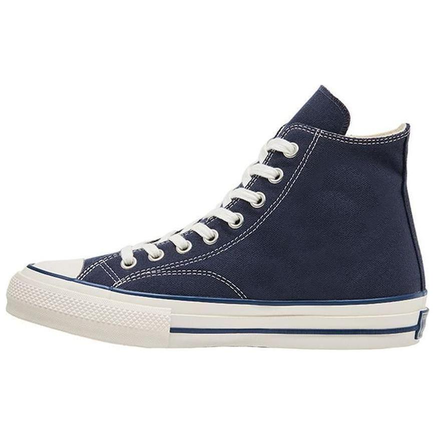 Converse Addict Chuck Taylor Canvas Hi Round Toe Lace-Up Durable Shock Absorption High-Top Canvas Shoes Unisex Sneakers Navy Blue 1SD145