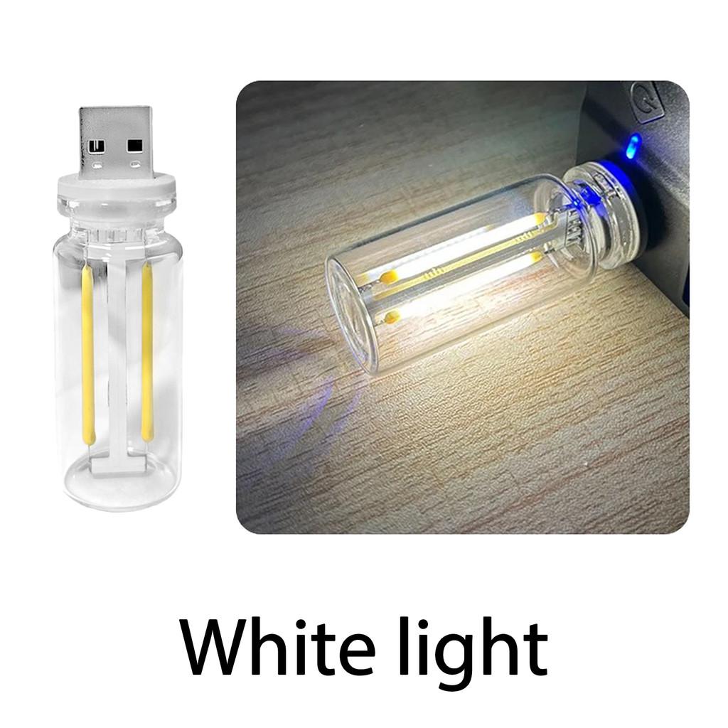Car USB Night Light Touch Dimming Bulb 5V Retro LED Bulbs 0.3W DIY Camping Incandescent Decorative Car Interior Ambient Lighting