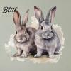 Creative Gift for Kids Room Decoration Cartoon Rabbit Wall Sticker Room  Waterproof PVC Bunny Decal  Modern Simple Style Decals Peel And Stick
