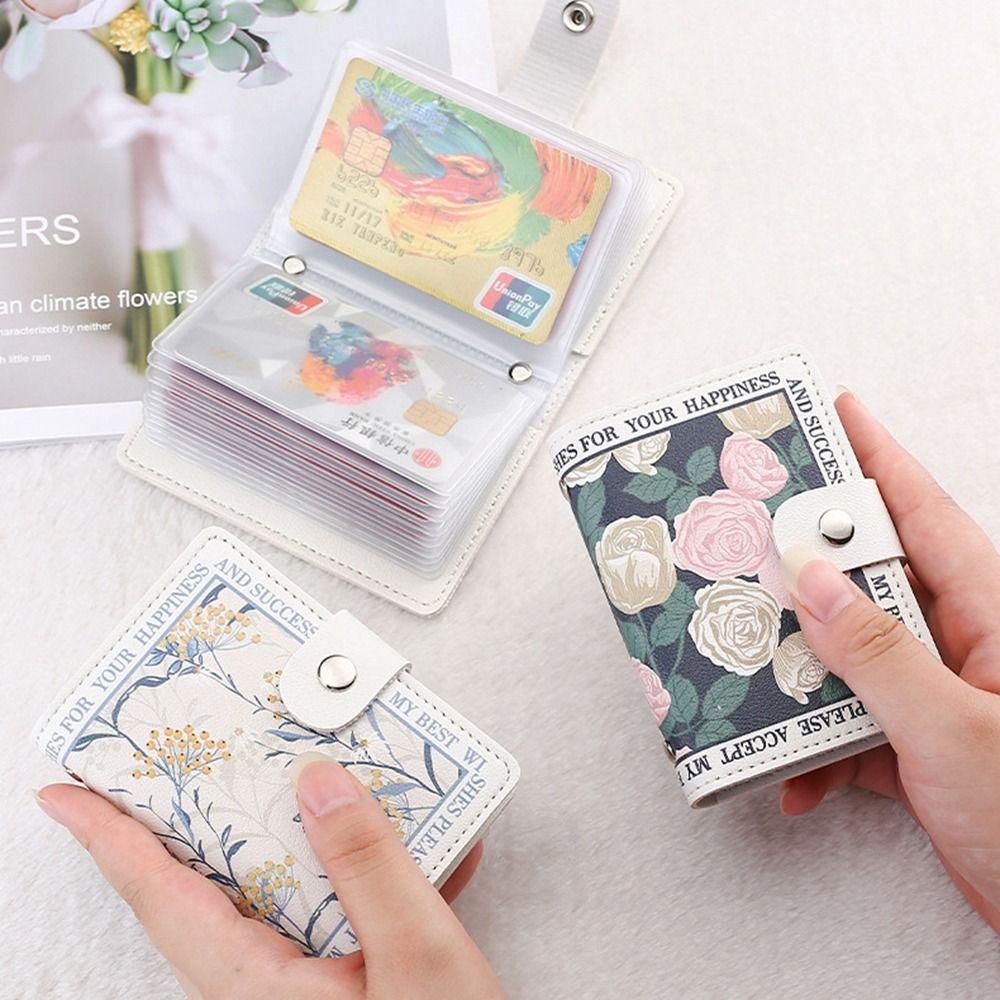 Multi-card Slot Multi Card Pockets Organ Card Holder Credit Card Clip Women Card Bags Women Wallet