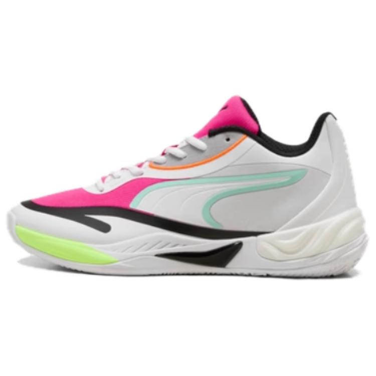 Puma Scarpe da Basket Unisex All-Pro Nitro Basse Rosa Bianco Blu 312374-02