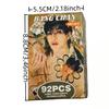 92 Stück Stray Kids Fotokarten KOREAN POP Hohl-Fotokarten-Set Stray Kids 60 Stück Riesen-Albumkarten 32 Stück Aufkleber-Packung Karten für Jungen und Mädchen