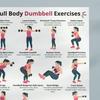 Yousheng 5 Piezas Póster de Entrenamiento con Mancuernas, Tabla de Ejercicios en Casa para Brazo Pierna Cadera Core, Guía de Entrenamiento de Cuerpo Completo Pared