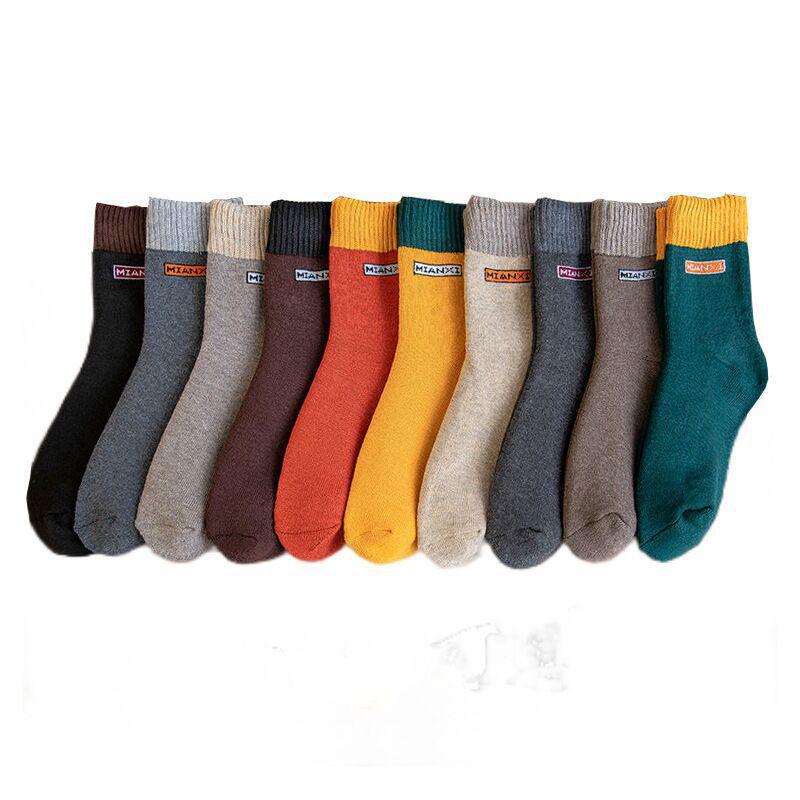 Women's Velvet Thick Winter Socks - Mid-Tube Warm Terry Floor Socks