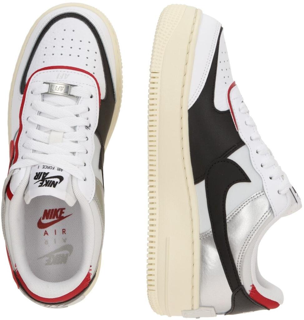 Sneakers Nike Air Force 1 Shadow Women White/black/metallic Silver/red