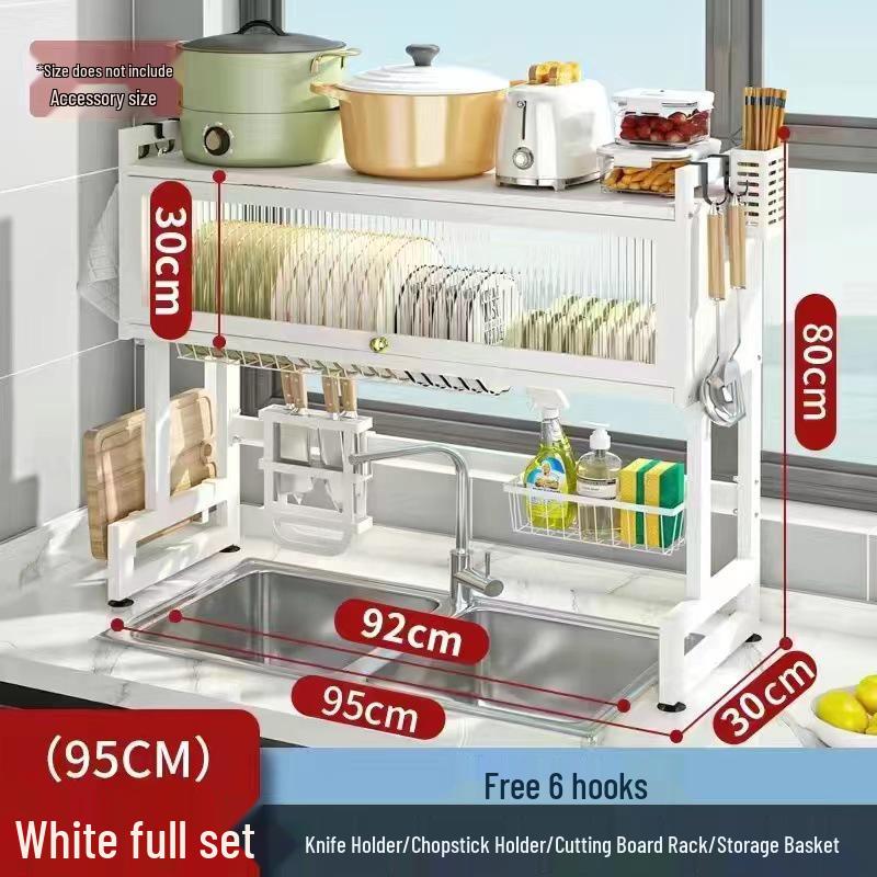 Multi-functional Dustproof Kitchen Countertop Storage Rack
