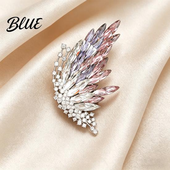 Brooch Accessory Butterfly Colored Diamonds Decor Durable Alloy Sparkling Wings