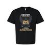 Never Underestimate A Gamers Ambition Graphic Tee With Wings And Controller Embl