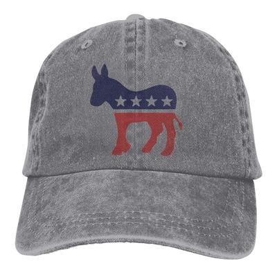 Denim Cap Faded Democrat Donkey Baseball Dad Cap Adjustable Classic Sports for Men Women Hat