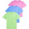Polo Solid Cotton Crew Neck Pony Logo Short Sleeve T-Shirt 3-Pack Kids Tops 323884456-009