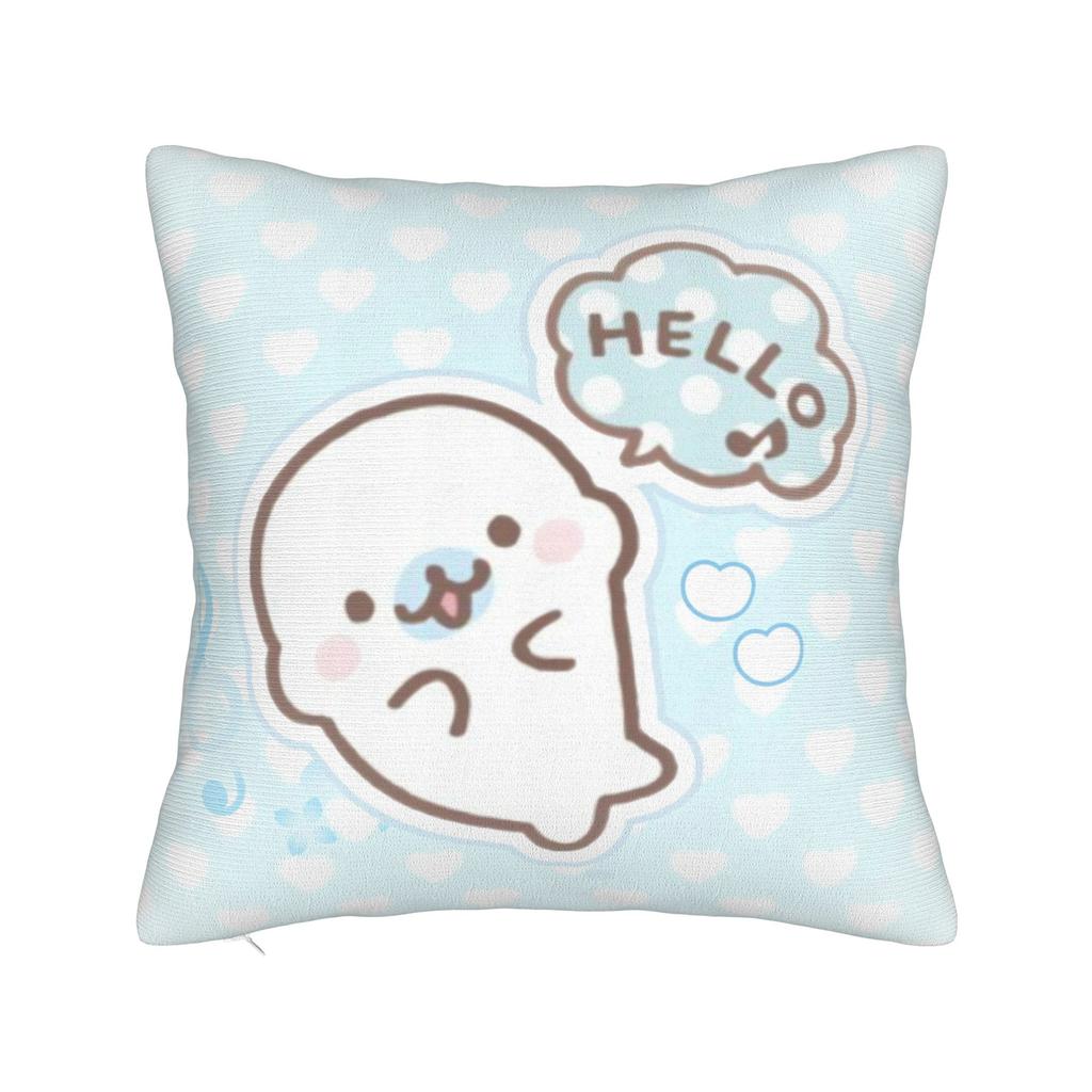 CUTE M-Mamegoma Seal Anime Pillow Case Design Pillow Cover Morden Pillowcases For Sofa Bedroom Home Decor