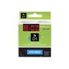 DYMO D1 Brillant Noir Sur Rouge Rouleau (1,9 Cm X 7 M) 1 Rouleau(x) Ruban Pour LabelMANAGER