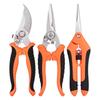 3pcs Garden Scissors Set Gardening Tool Scissors Stainless Steel Professional Gardening Scissors with Non-slip Ergonomic Handles