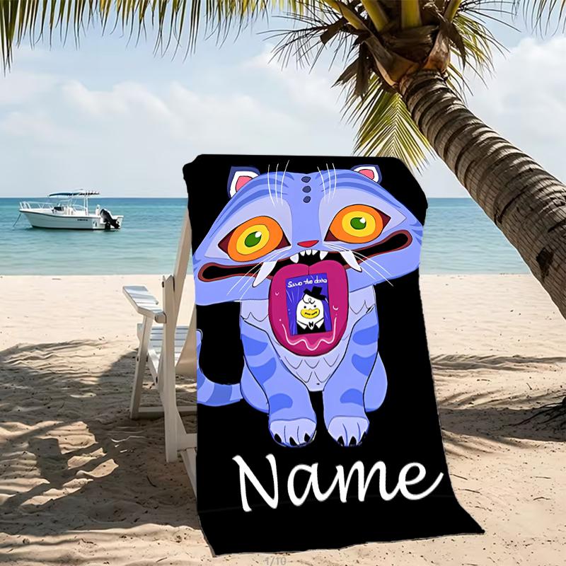 Customizable Personalized Beach Towels Kpop Demon Hunters Themed designs.Suitable for the Beach, Yoga, Sports;ideal As Beach Accessories