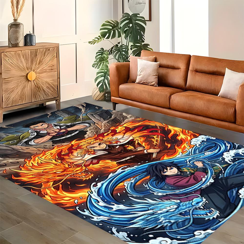 Demon Slayer rug for Living Room rug, Bedroom, Study Room, Hallway Decoration, Perfect for Home Decoration or Holiday Gifts
