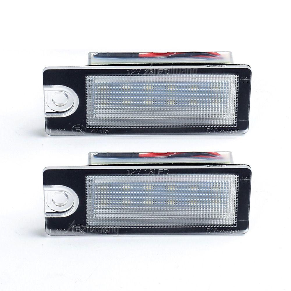 Universal Car License Light 12V Brighter License Plate Light Waterproof Durable for Volvo/S80/99-06/S60/V70/XC70/XC90