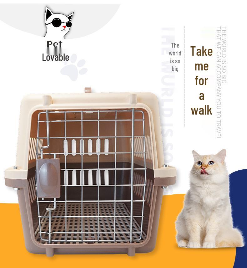 Tragbare Air China Haustiertransportbox: Katzen- & Hundekäfig für Reisen