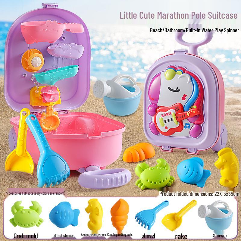 Children s Beach Toy Suitcase: Sand Play & Bath Fun Set