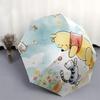 Winnie-the-Pooh, Tigger Automatic Opening and Closing Umbrella - 8 Ribs Portable Folding Umbrella with Plastic Handle, Suitable for Leisure