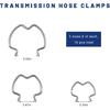 18 PCS Transmission Line Clips, 3 Sizes Rustproof Cooling Line Retainer Clip Replacement, 800-801 Quick Connector Hose Retaining Clips for Most Cars,