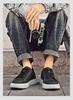 Men's Trendy Non-slip Thick-soled White Sneakers - Breathable, Versatile, Large Size Casual Sports Shoes