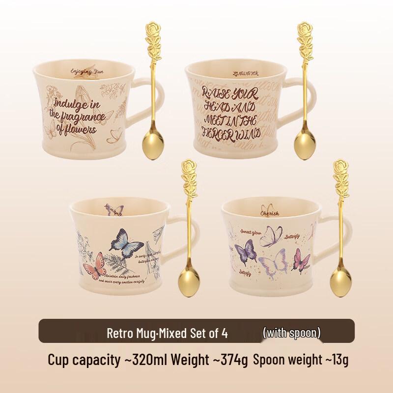 ZISIZ French Retro Ceramic Mug