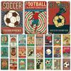 Metal Sign Sports Football Basketball Metal Plate Vintage Home Wall Decor Tin Signs for Bar Club Room Decoration