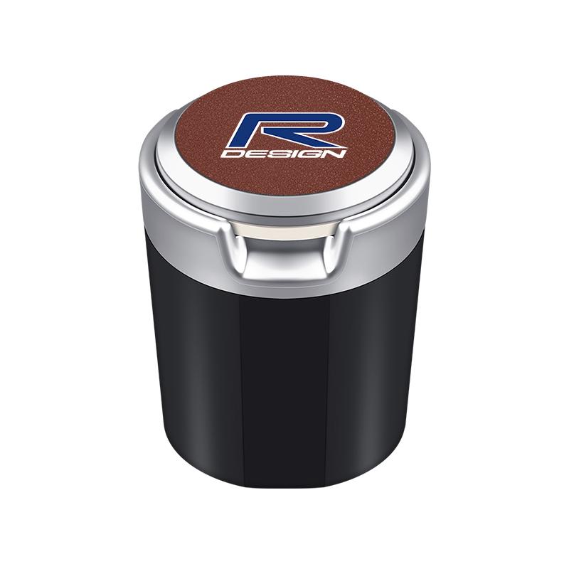 LED Auto Innen Aschenbecher Tragbare Müllbox Aufbewahrungsfass Für Volvo XC60 S60 V40 V50 V60 S80 S40 C30 AWD C70 S40 S60 S80 S90