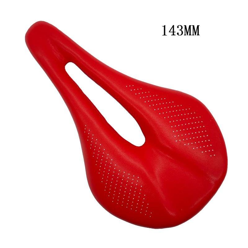 2024NEW Pu+carbon Fiber Saddle Road Mtb Mountain Bike Bicycle Saddle for Man Cycling Saddle Trail Comfort Races Seat Red White