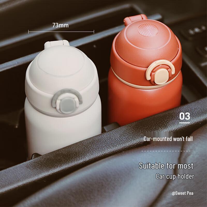 Buydeem Mini Portable Pop-Lid Insulated Mug