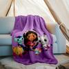 Gabby's Dollhouse Theme Printed Blanket - Perfect for Couch, Bed, Travel & Outdoor Use | Machine Washable, Cozy & Durable.