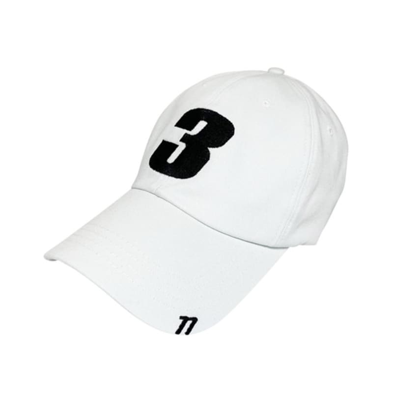 

377PLACE 3 LOGO CAP WHITE / OVER FIT FREE