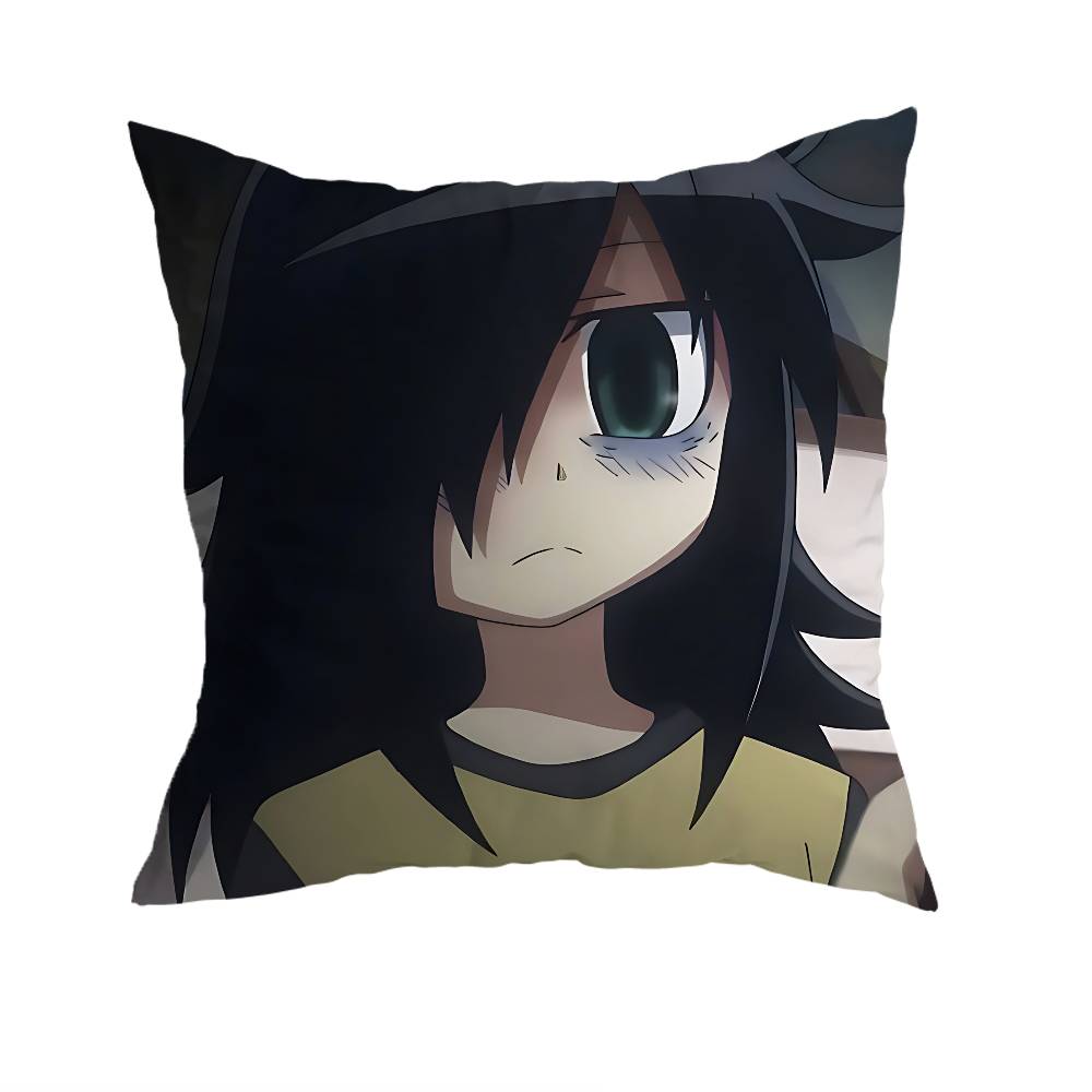 C-Character Tomoko Kuroki Pillowcase Casual Style Decoration, Suitable for Home Decoration (excluding Pillow Core)