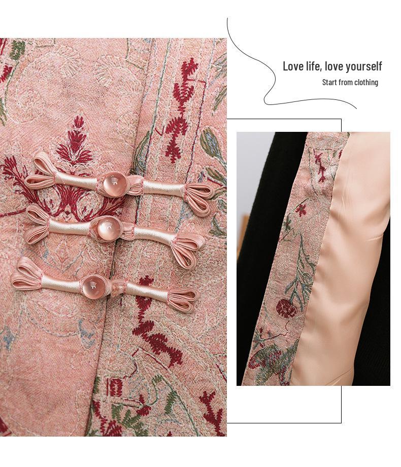 New Embroidered Chinese National Style Vest for Women - Age-Reducing, Sleeveless, Spring/Autumn Fashion for Middle-Aged Mothers