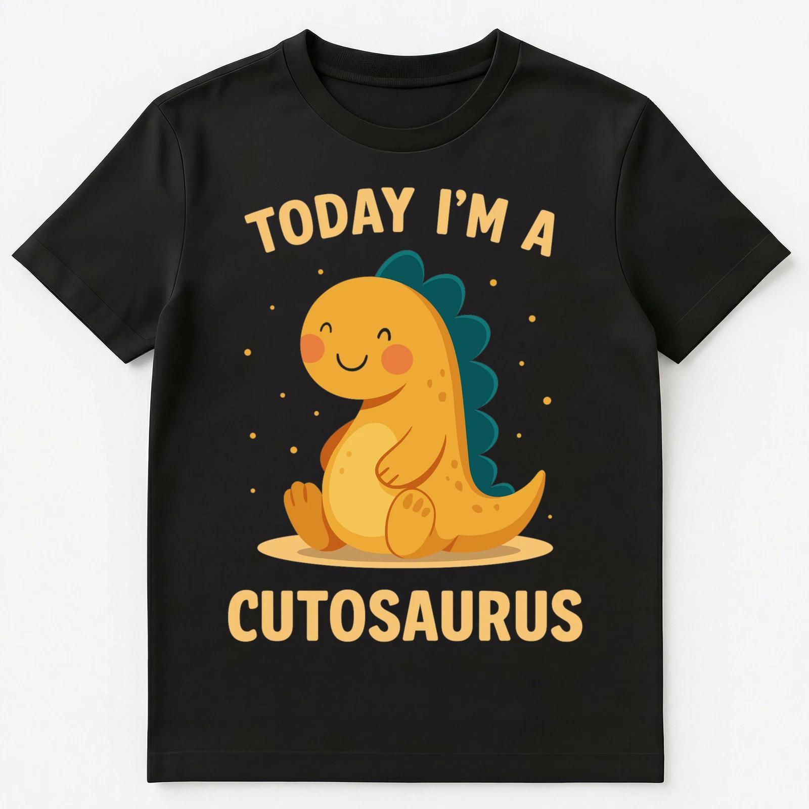 

Today Im A Cutosaurus Fun Dinosaur Design Unisex T-Shirt M