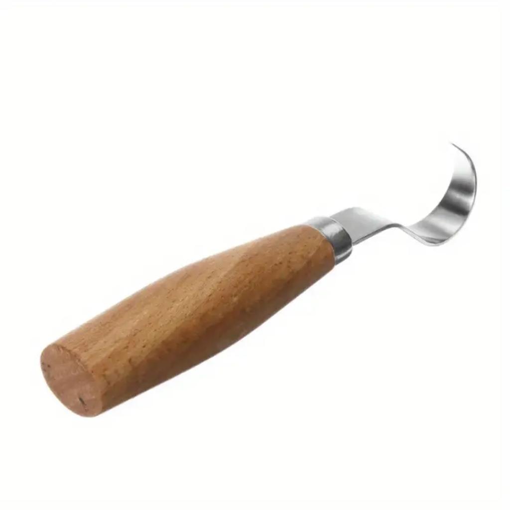 2pcs Wood Carving Kit Hand Carving Knife Set with Needle File Wood Spoon Carving Kit for Beginners Whittling Multipropose Tools