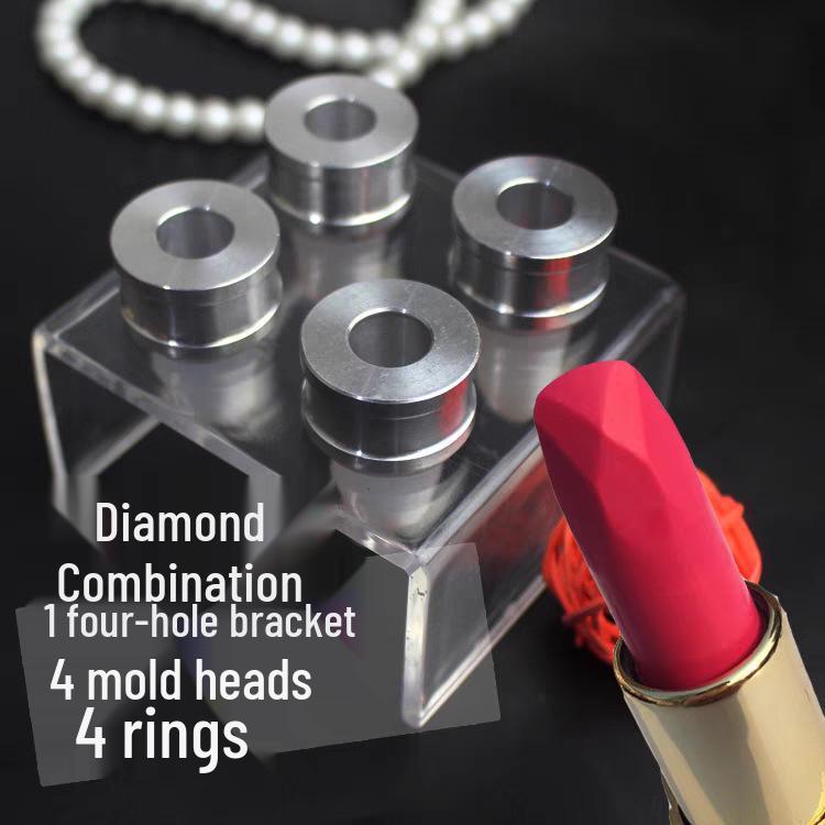 DIY 4-Cavity Lipstick Mold - 12.1mm Diameter, Silicone Pacifier & Chocolate Baking Mold