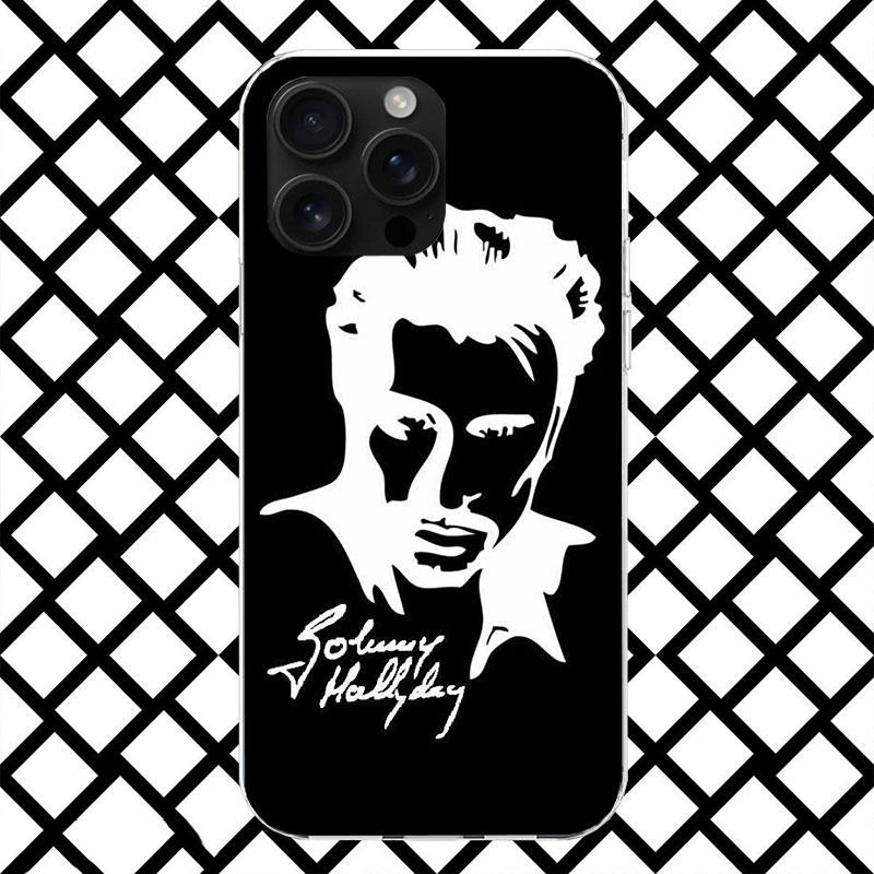 

Johnny Hallyday Music Phone Case for iPhone 17 Air 16 16E 15 14 Plus 13 Mini 12 11 Pro Max 7 8 + SE 2020 Soft Cover Fundas 17 Ai iPhone 15