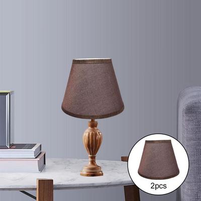 2 Pieces Lampshades Decor Lamp Covers Fixtures Table Lights Shades for Bedside Tea House Dinner