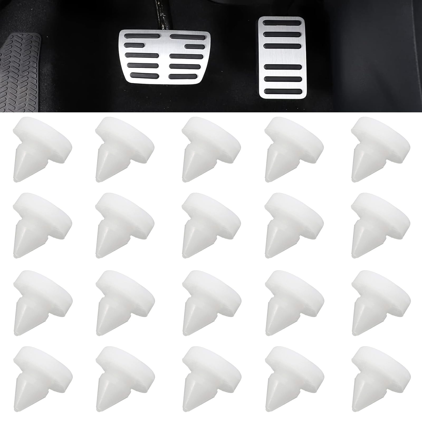 

DONGFANGB Pedal Stopper Brake Replacement Brake Clutch Pedal Stop Pad Switch Stopper Clutch Limit 46505-SA5-000 applicable 20 pieces